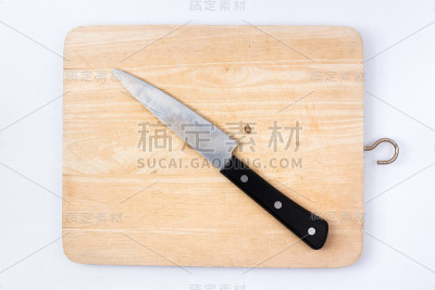 用刀切菜板