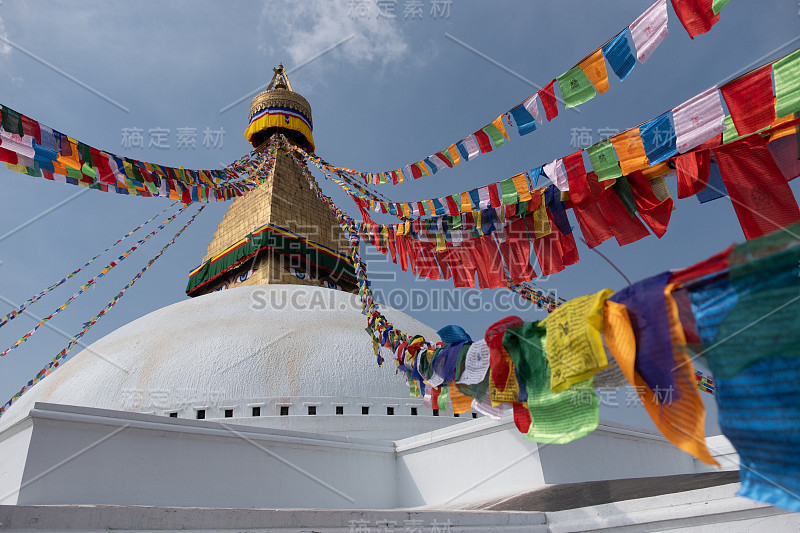 尼泊尔加德满都博达佛塔(Boudhanath)是尼泊尔最大的球形佛塔之一。博达塔是加德满都著名的旅游