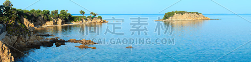 爱琴海海岸，希托尼亚，希腊。