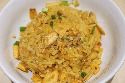 蒜炒菜饭一碗