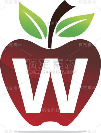 苹果字母W