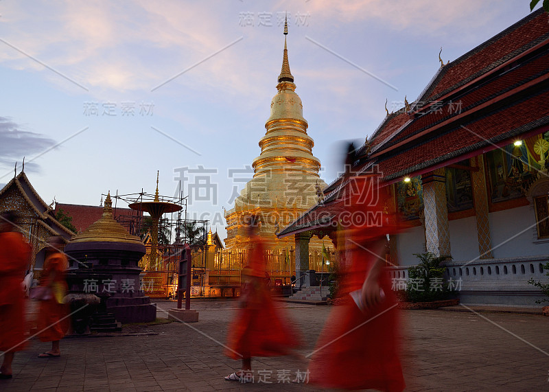 Wat Phra That Hariphunchai是泰国的一座寺庙