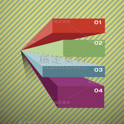 复古矢量信息图的商业项目