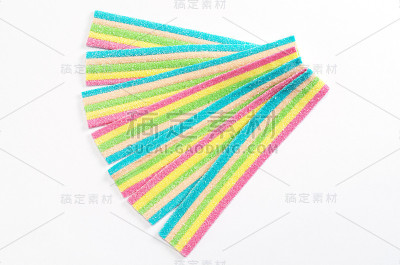 彩色的橘子酱条