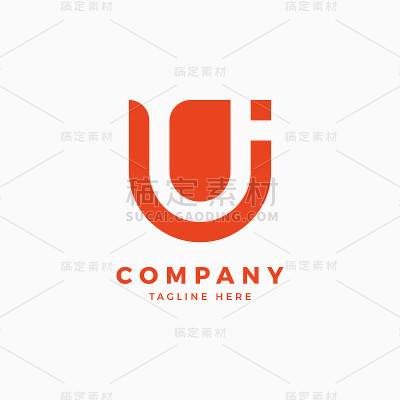 字母U I设计模板