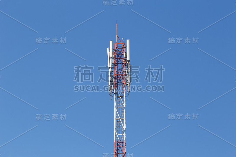 蜂窝基站，电信无线发射塔或移动电话基站上的天线。