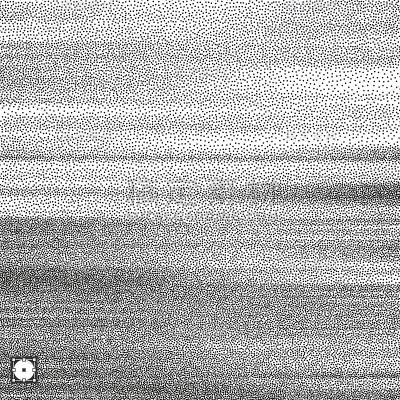 波浪的背景。颗粒状dotwork设计。点彩派的模式。点画矢量插图。