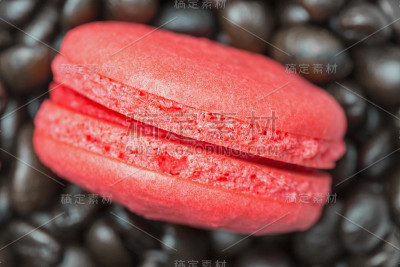 黑豆上的马卡龙。