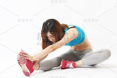 女人的腿压
