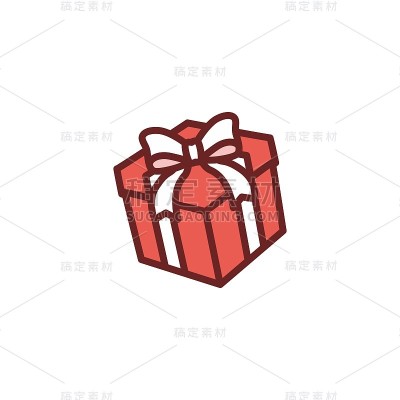 礼品盒矢量图标插图