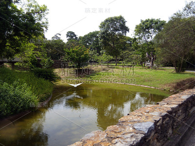 加拉加斯的湖泊景观