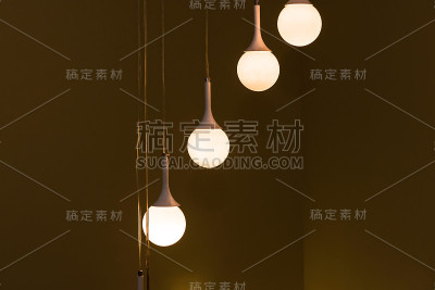 美丽的复古照明装饰建筑内部
