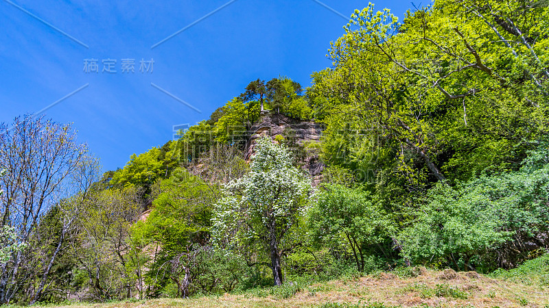 攀登布雷根茨的via ferrata