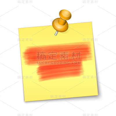 矢量黄色粘纸