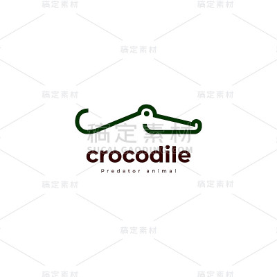 鳄鱼，鳄鱼捕食者，爬行动物标志