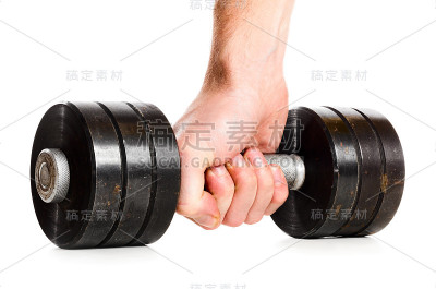 男性手用金属杠铃