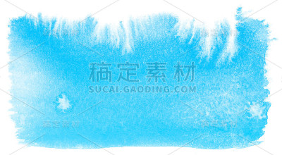 抽象蓝色水彩背景。
