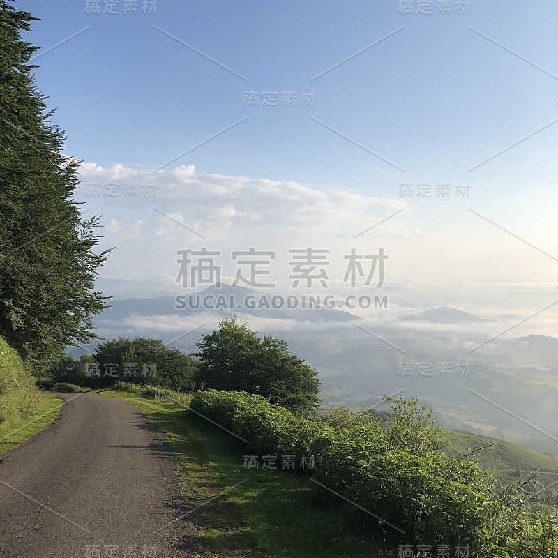 通往孔波斯特拉的风景，通往西班牙圣地亚哥朝圣者的道路