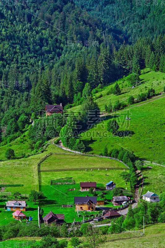 喀尔巴阡山脉的风景。