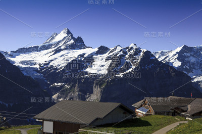 瑞士山脉全景