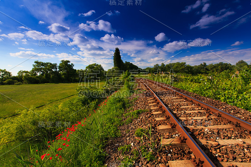 乡村风景区铁路