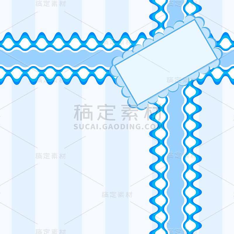 美丽的无缝花边和贺卡图案