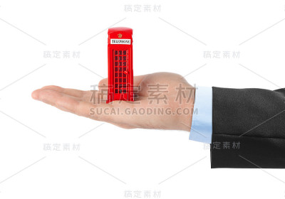 伦敦的红色玩具电话亭