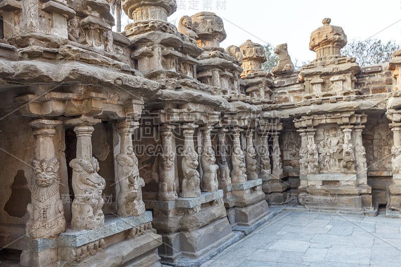 内观古寺庙Kanchipuram Kailasanathar庙