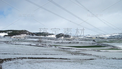 雪的风景。