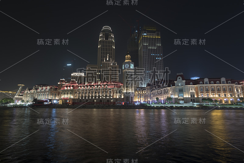 天津海河夜景