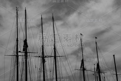 巴塞罗那的船桅