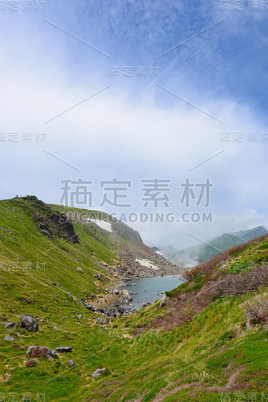 日本北部的风景是阿尔卑斯山