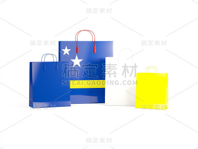 购物袋上的库拉索旗