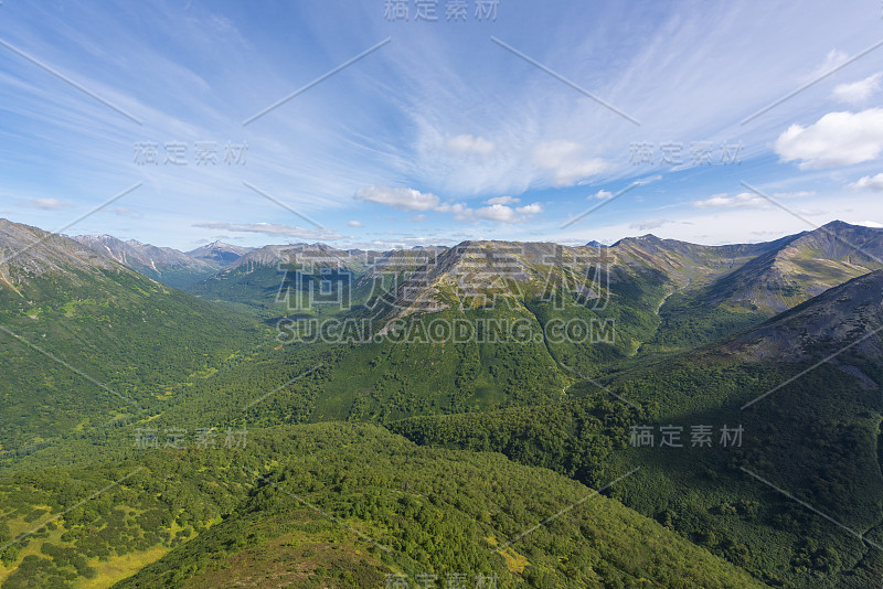 从空中看地球，航拍，航拍，堪察加半岛