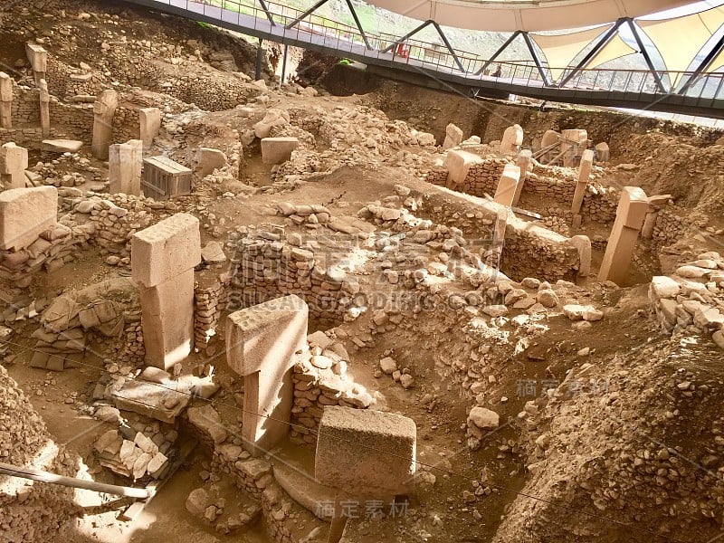 Göbeklitepe Örencik村联合国教科文组织世界遗产方尖碑动物图案Şanlıurfa的第