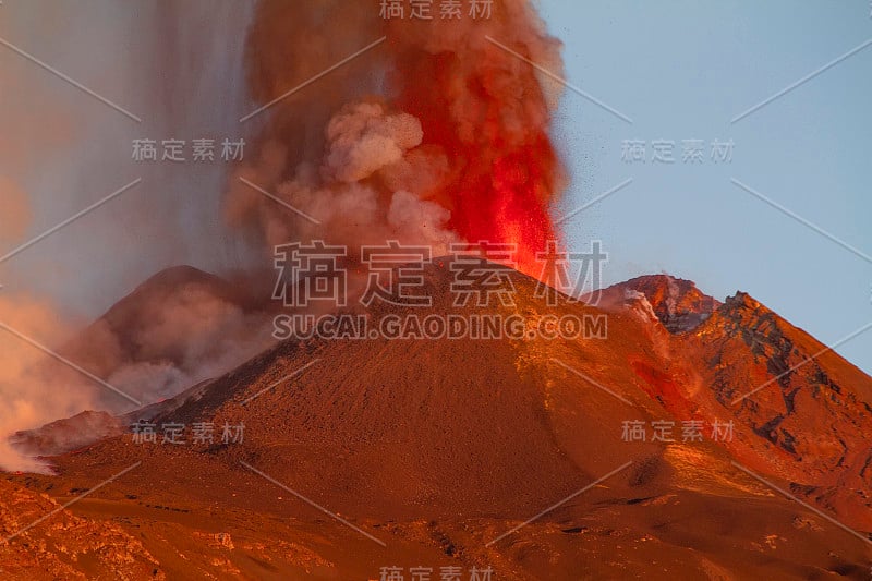 埃特纳火山爆发的细节