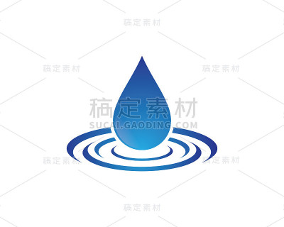 水滴矢量图标插图