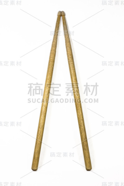 一对鼓棒/孤立的白色背景
