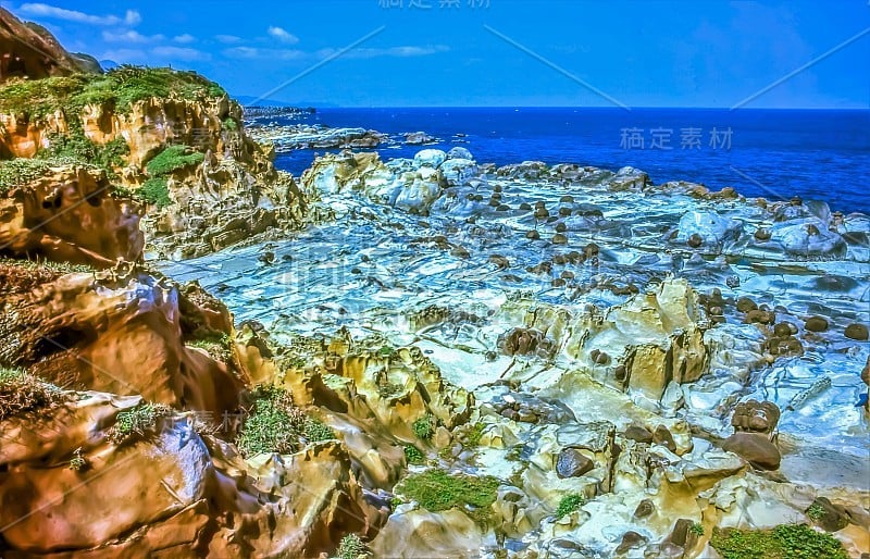 和平岛台湾海岸独特的岩石构造