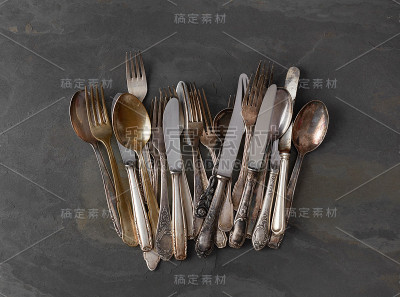 古董银器