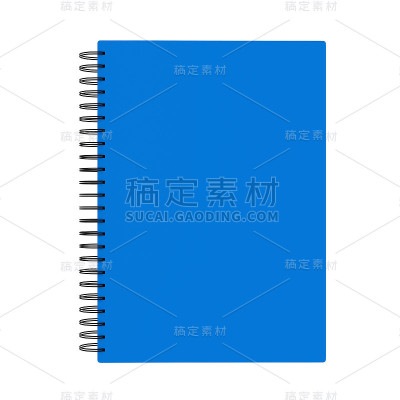 空白笔记本孤立