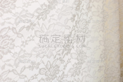 白色的蕾丝质地