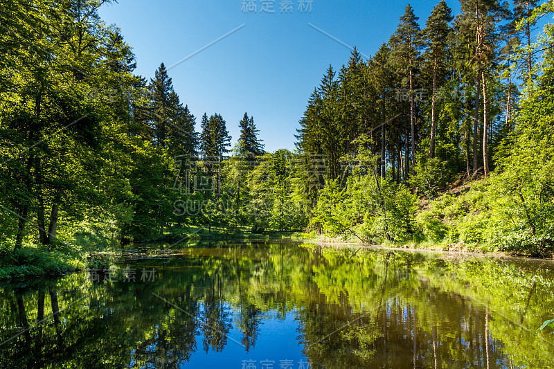 原始湖的场景