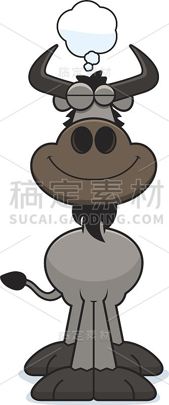卡通角马做梦