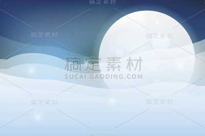 月圆云间山水