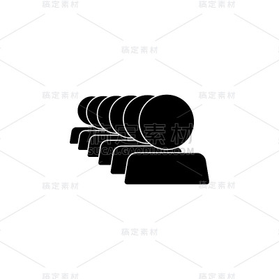 同事图标。团队图标元素。优质的图形设计图标。简单的图标为网站，网页设计，移动应用程序，信息图形