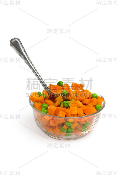 胡萝卜和青豆