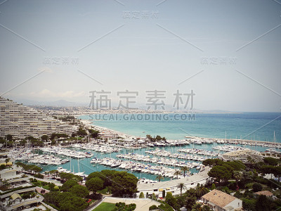 法国的蓝色海岸港口。