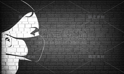 戴医用口罩的人