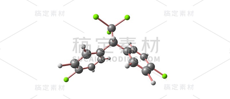 二氯二苯三氯乙烷或滴滴涕分子结构上分离为白色